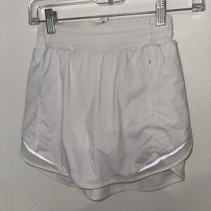 Women's Lululemon Hotty Hot HR White Skirt Long Size 2